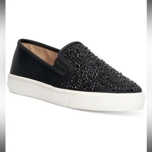 Women's Black Sammee Slip-on Sneakers (INC International Concepts)